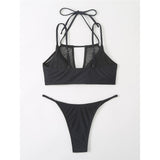 Macy Sheer Halter 2-Pc Bikini Set