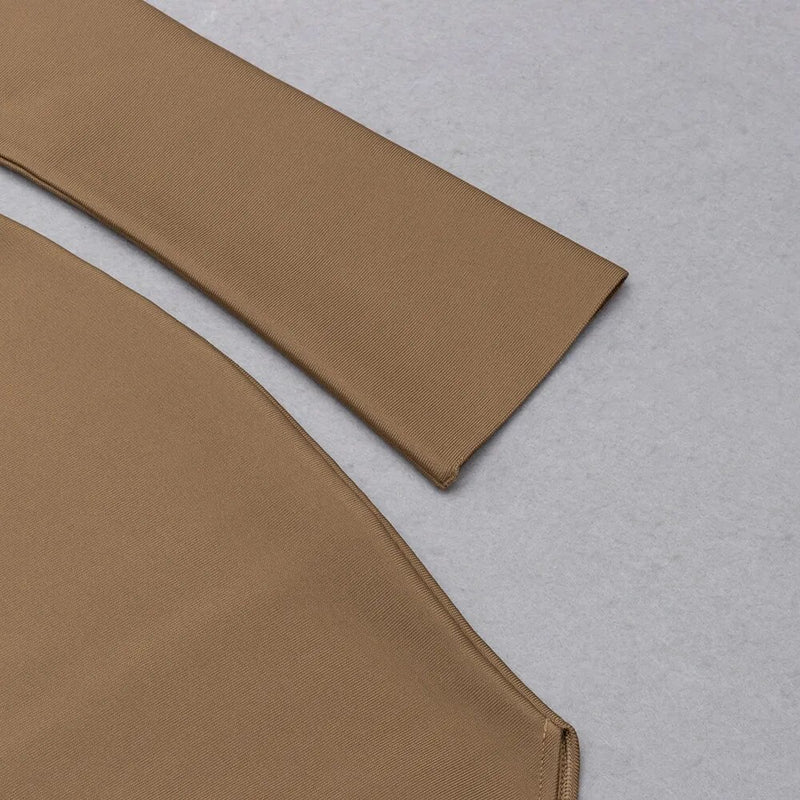 Rayne Cutout Longsleeve Bandage Slit Dress