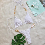 Cierra Chain Weave 2-Pc Brazilian Bikini Set