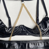 Desiree Open Wired Chain Bra Lingerie Set