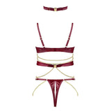 Desiree Open Wired Chain Bra Lingerie Set