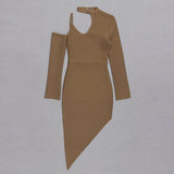 Rayne Cutout Longsleeve Bandage Slit Dress