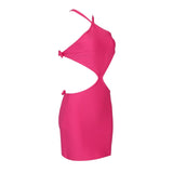 Helena Backless Bow Tie Mini Bandage Dress