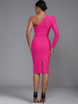 Natasha One Shoulder Long Sleeve Bodycon Bandage Dress