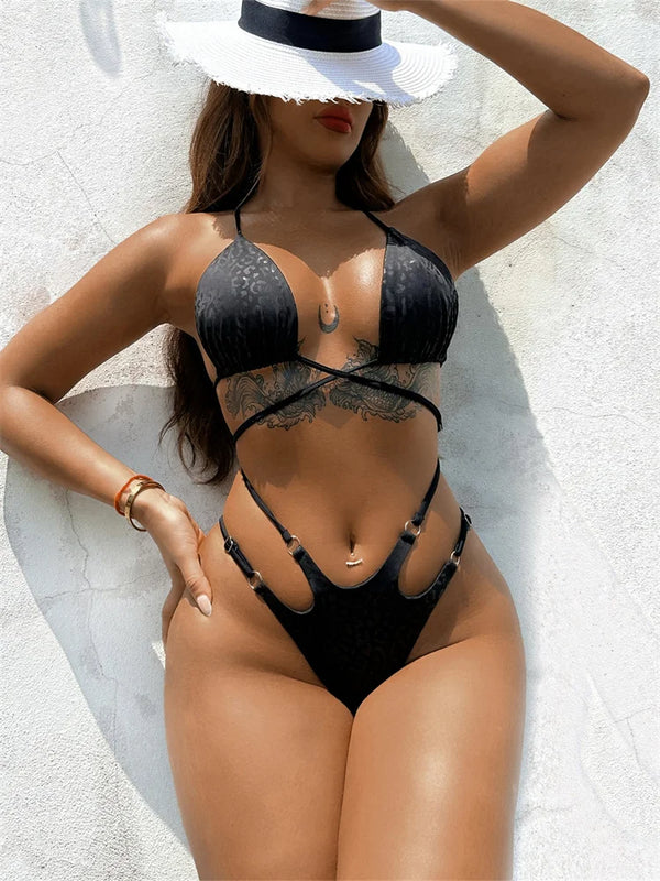 Allura Leopard Print Monokini