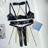 Desiree Open Wired Chain Bra Lingerie Set