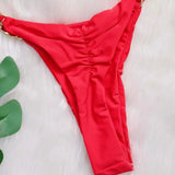 Cierra Chain Weave 2-Pc Brazilian Bikini Set