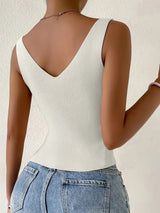 Rebecca Ruched Knit Tank Top