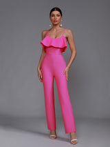 Cora Ruffle Bandage Jumpsuit