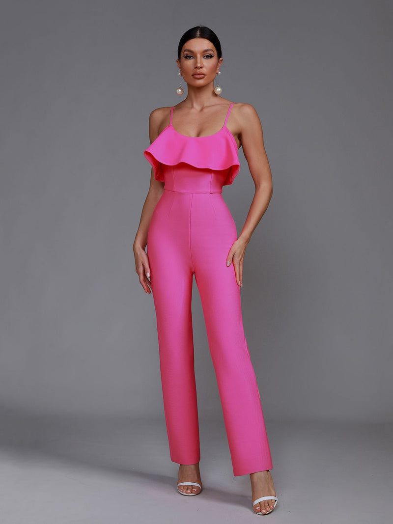 Cora Ruffle Bandage Jumpsuit