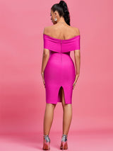 Roxanne Off Shoulder Bandage Bodycon Dress