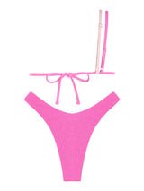 Alina One Shoulder Color Block 2-Pc Bikini