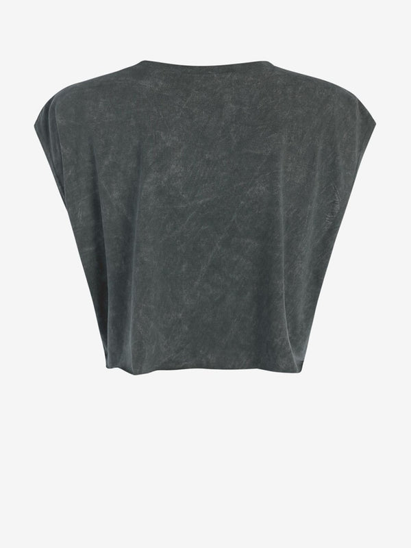 Kenzie Vintage Motorcycle Print Crop Tee