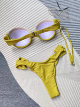 Lucy Gradient Halter Brazilian Bikini Set