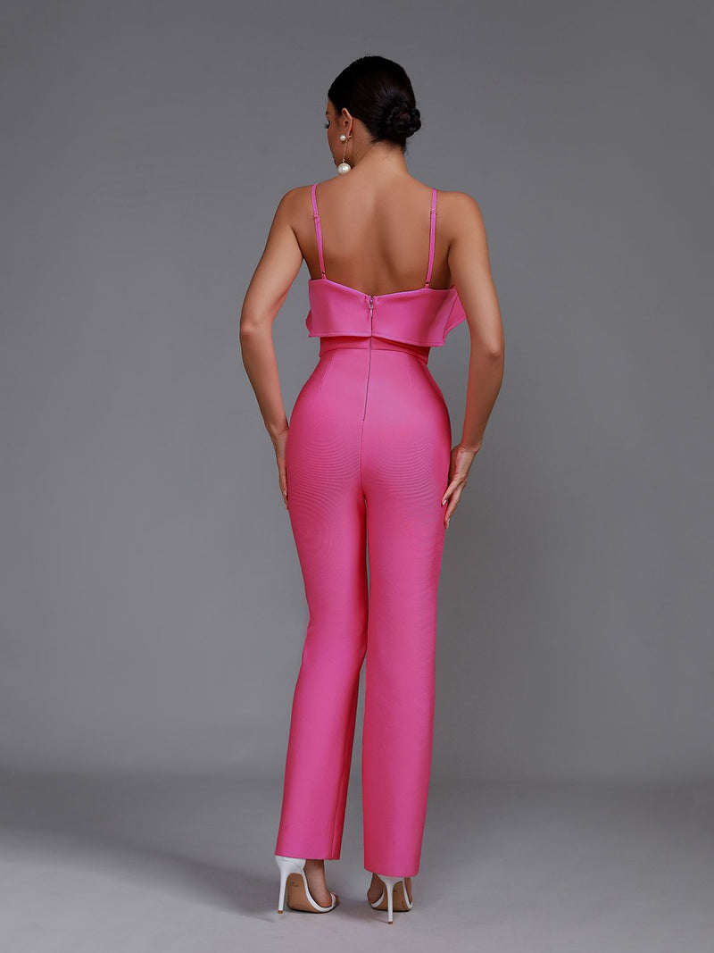 Cora Ruffle Bandage Jumpsuit