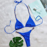 Cierra Chain Weave 2-Pc Brazilian Bikini Set
