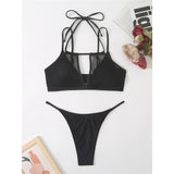 Macy Sheer Halter 2-Pc Bikini Set