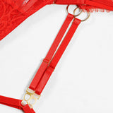 Liliana Quarter Cup Lace Chain 6-Pc Lingerie Set