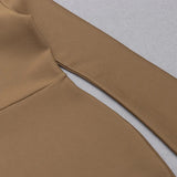 Rayne Cutout Longsleeve Bandage Slit Dress