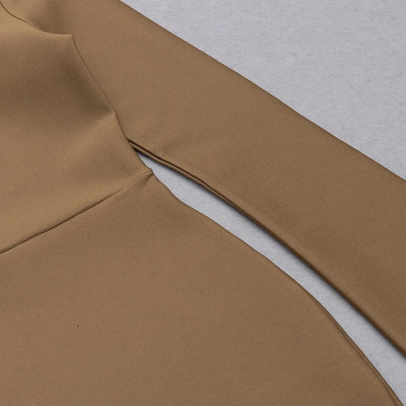 Rayne Cutout Longsleeve Bandage Slit Dress