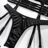 Vanessa Sateen Push Up Corset Lingerie Set