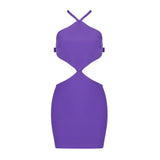 Helena Backless Bow Tie Mini Bandage Dress