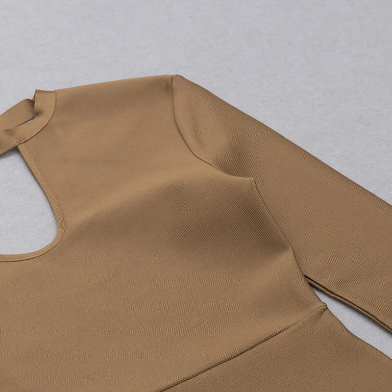 Rayne Cutout Longsleeve Bandage Slit Dress