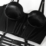Vanessa Sateen Push Up Corset Lingerie Set