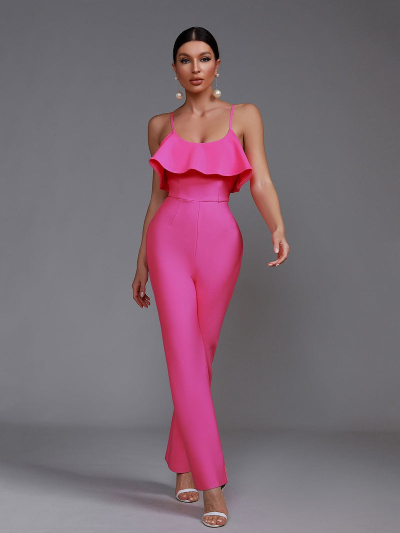 Cora Ruffle Bandage Jumpsuit