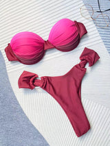 Lucy Gradient Halter Brazilian Bikini Set