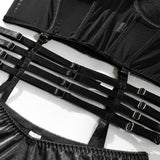 Vanessa Sateen Push Up Corset Lingerie Set