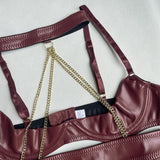 Desiree Open Wired Chain Bra Lingerie Set