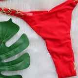 Cierra Chain Weave 2-Pc Brazilian Bikini Set