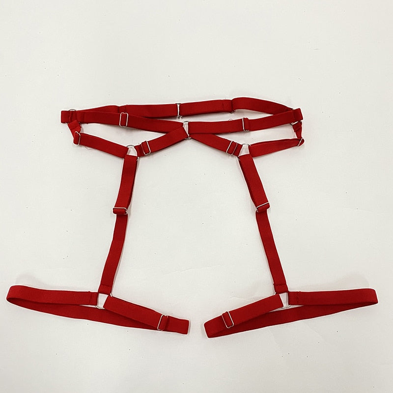 Brandi 3-Pc Strappy Transparent Lingerie Set