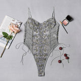 Callie Floral Lace Teddy Bodysuit