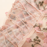 Callie Floral Lace Teddy Bodysuit