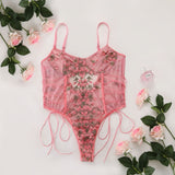 Callie Floral Lace Teddy Bodysuit