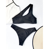 Maris Asymmetrical 2-Pc Bikini Set