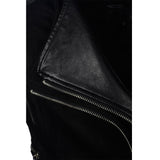 Dahlia Suede Faux-Leather Moto Biker Jacket