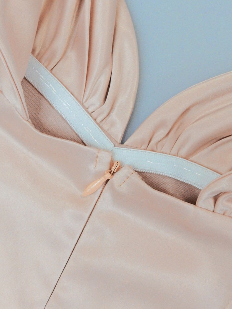 Casey Off Shoulder Shirred Mini Dress