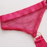 Nia 5-Pc Set Mesh Net Lingerie