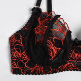 Georgia 6-Pc Embroidered Floral Lace Lingerie Set