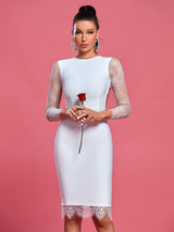 Aracely Backless Lace Bandage Dress