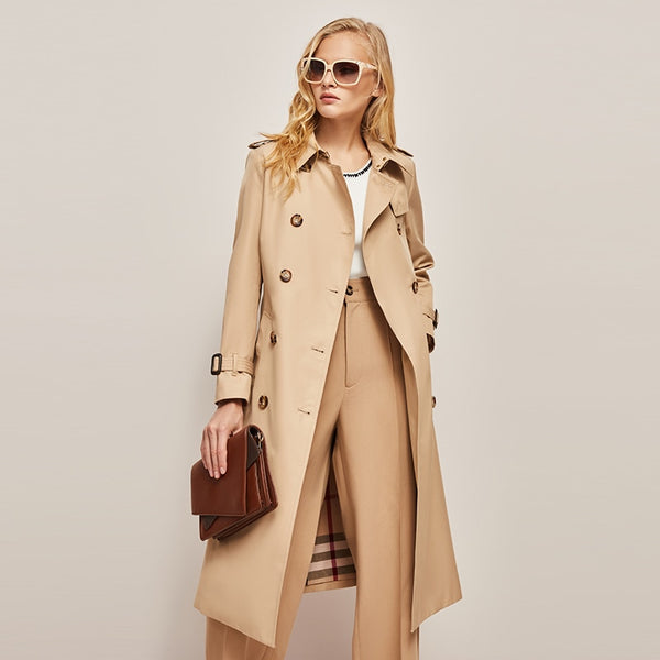Cassie Double-Breasted Trench Coat