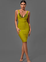 Tatiana Contrast Bandage Dress