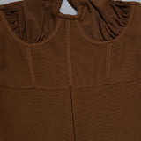 Sylvia Halter Bandage Jumpsuit