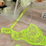 Olivia 5-Pc Set Embroidered Lace Lingerie