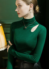 Ayana Hollow Out Long Sleeve Knit Top
