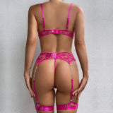 Olivia 5-Pc Set Embroidered Lace Lingerie