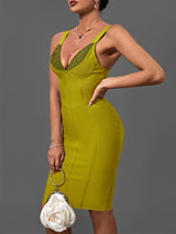 Tatiana Contrast Bandage Dress